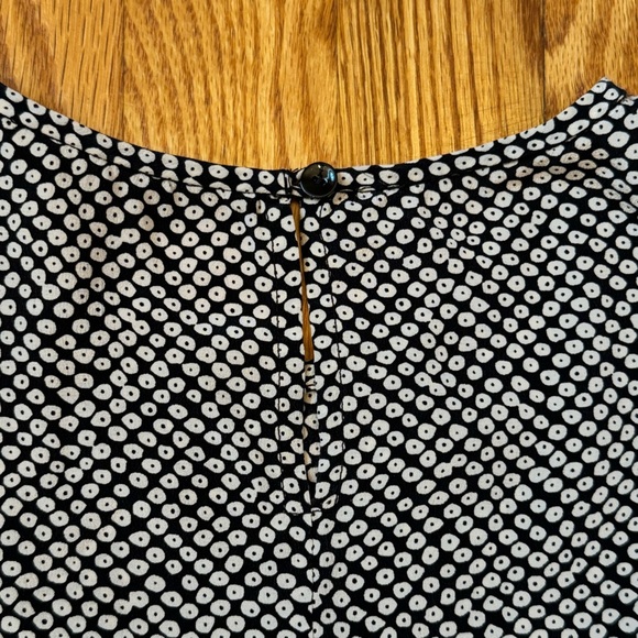 Eileen Fisher A-Line High Neck Polka Dot Swing Dress 100% Silk Women’s Size XXS - Picture 7 of 13